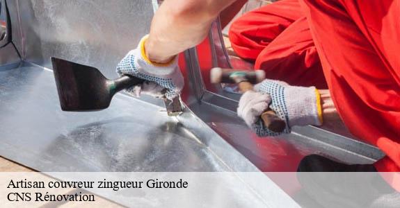 Artisan couvreur zingueur 33 Gironde  CNS Rénovation