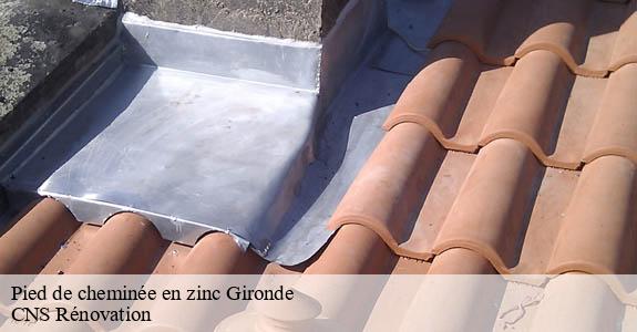 Pied de cheminée en zinc 33 Gironde  CNS Rénovation