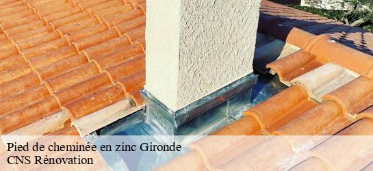 Pied de cheminée en zinc Gironde 