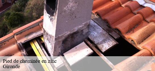 Pied de cheminée en zinc Gironde 