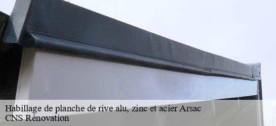 Habillage de planche de rive alu, zinc et acier 33460
