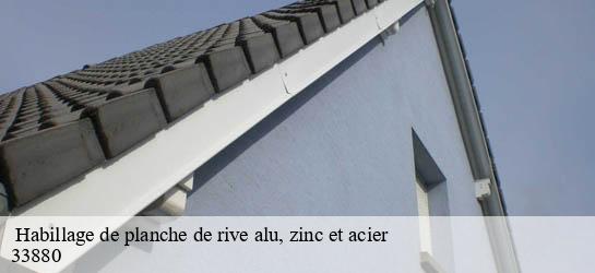  Habillage de planche de rive alu, zinc et acier   33880