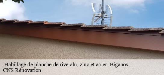  Habillage de planche de rive alu, zinc et acier   33380