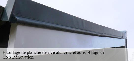 Habillage de planche de rive alu, zinc et acier 33340
