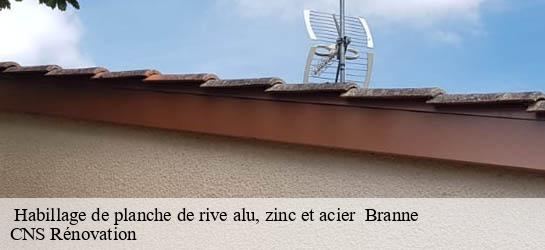  Habillage de planche de rive alu, zinc et acier   33420
