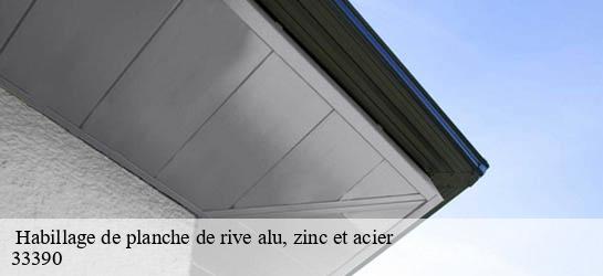  Habillage de planche de rive alu, zinc et acier   33390