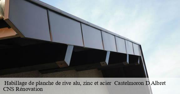  Habillage de planche de rive alu, zinc et acier   castelmoron-d-albret-33540 CNS Rénovation