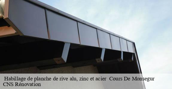  Habillage de planche de rive alu, zinc et acier   cours-de-monsegur-33580 CNS Rénovation