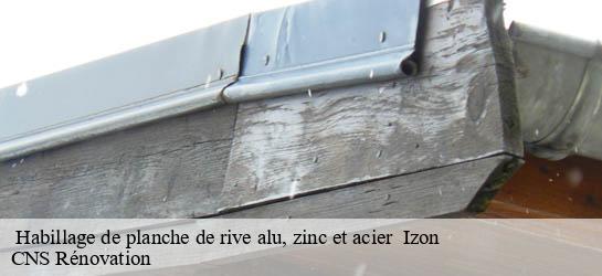  Habillage de planche de rive alu, zinc et acier   33450