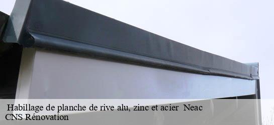  Habillage de planche de rive alu, zinc et acier   33500