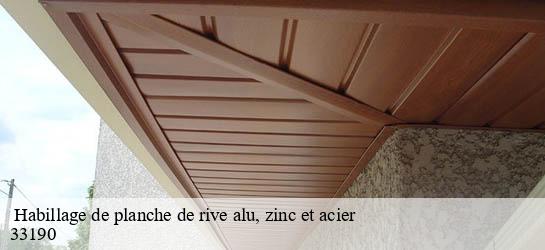  Habillage de planche de rive alu, zinc et acier   33190