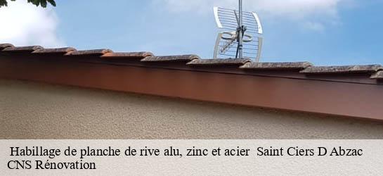  Habillage de planche de rive alu, zinc et acier   33910