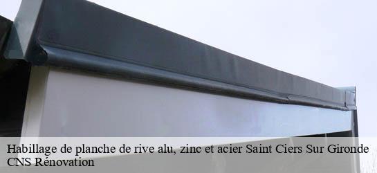Habillage de planche de rive alu, zinc et acier  33820