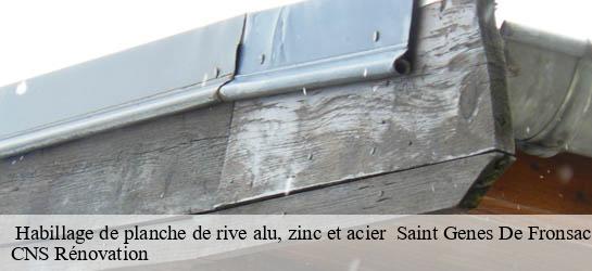  Habillage de planche de rive alu, zinc et acier   33240