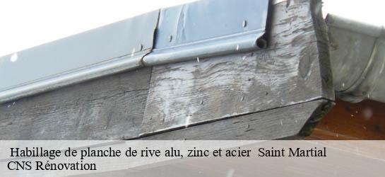  Habillage de planche de rive alu, zinc et acier   33490
