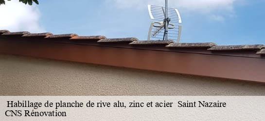  Habillage de planche de rive alu, zinc et acier   33220