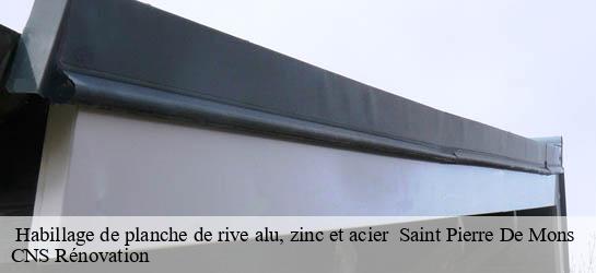  Habillage de planche de rive alu, zinc et acier   33210