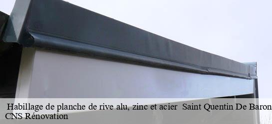 Habillage de planche de rive alu, zinc et acier   33750