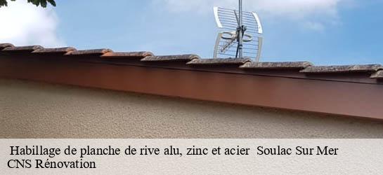  Habillage de planche de rive alu, zinc et acier   33780