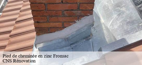 Pied de cheminée en zinc 33126