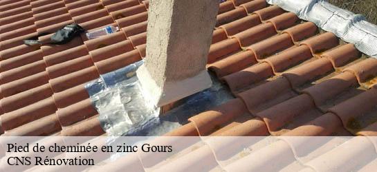 Pied de cheminée en zinc  33660