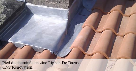 Pied de cheminée en zinc  lignan-de-bazas-33430 CNS Rénovation