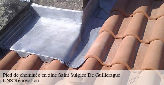 Pied de cheminée en zinc  saint-sulpice-de-guillerague-33580 CNS Rénovation