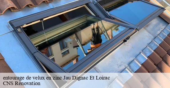 entourage de velux en zinc  jau-dignac-et-loirac-33590 CNS Rénovation