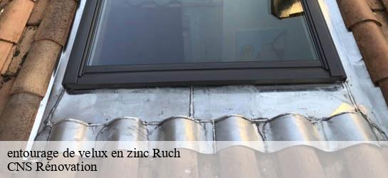 entourage de velux en zinc 33350