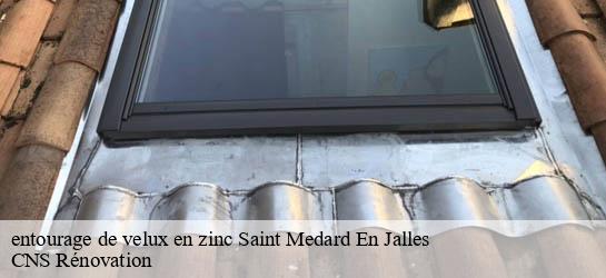 entourage de velux en zinc  33160