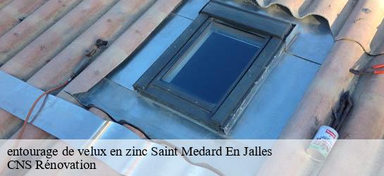 entourage de velux en zinc  33160