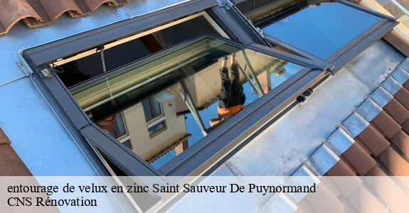 entourage de velux en zinc  saint-sauveur-de-puynormand-33660 CNS Rénovation