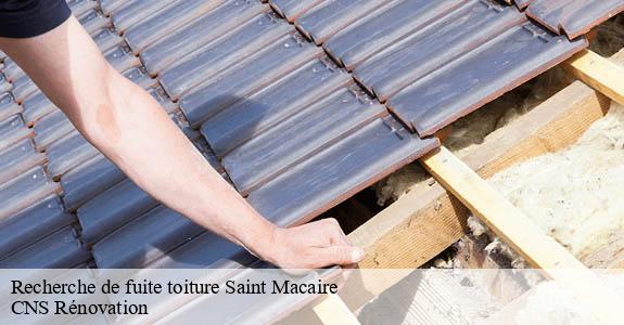 Recherche de fuite toiture  saint-macaire-33490 CNS Rénovation