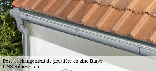 Pose et changement de gouttière en zinc  33390