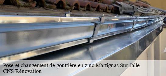 Pose et changement de gouttière en zinc  33127