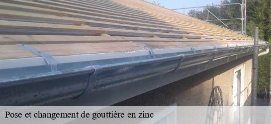 Pose et changement de gouttière en zinc  33230