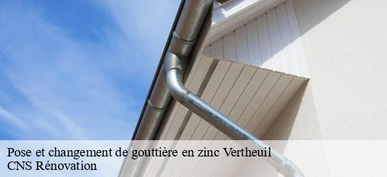 Pose et changement de gouttière en zinc  33180