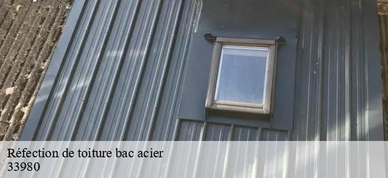 Réfection de toiture bac acier  33980