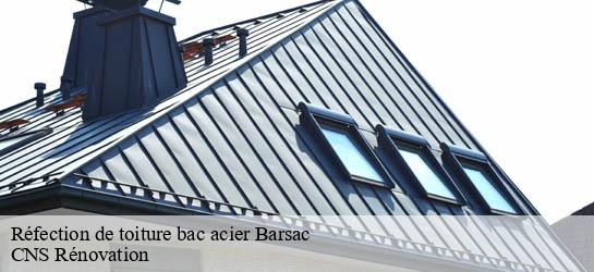 Réfection de toiture bac acier 33720