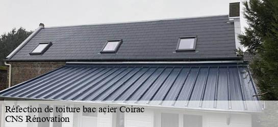Réfection de toiture bac acier  33540