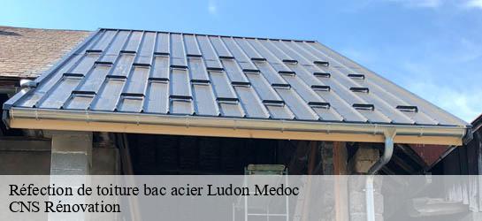 Réfection de toiture bac acier  33290
