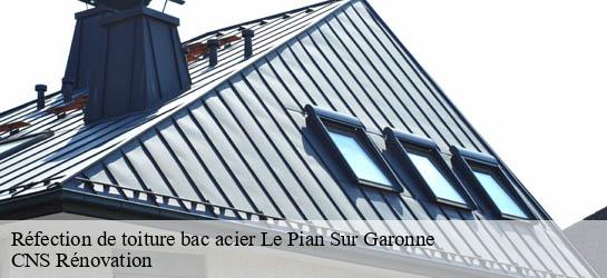 Réfection de toiture bac acier  33490