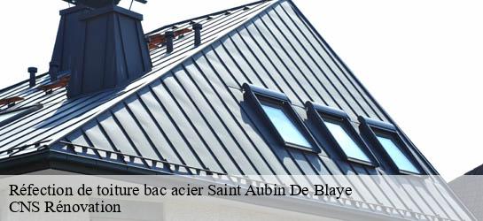 Réfection de toiture bac acier  33820