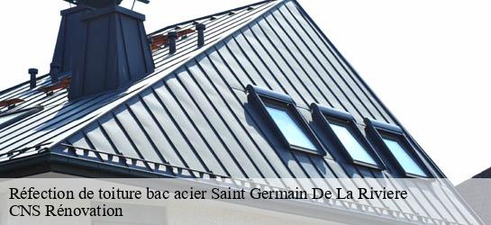 Réfection de toiture bac acier 33240