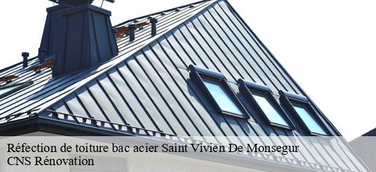 Réfection de toiture bac acier  33580