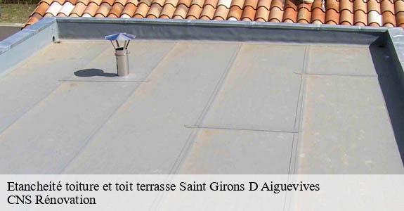 Etancheité toiture et toit terrasse  saint-girons-d-aiguevives-33920 CNS Rénovation
