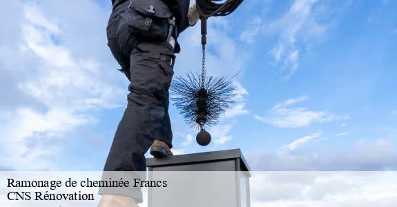 Ramonage de cheminée  francs-33570 CNS Rénovation